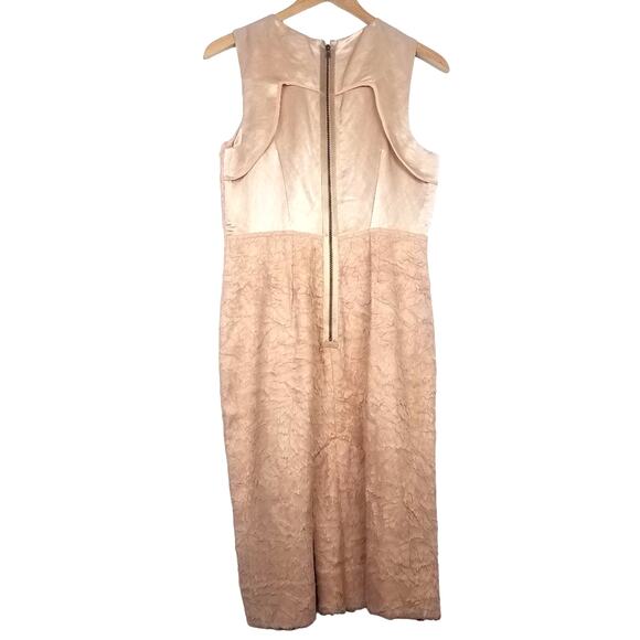 Max Azria | Light Pink Silk Linen Formal Dress New - Picture 2 of 8